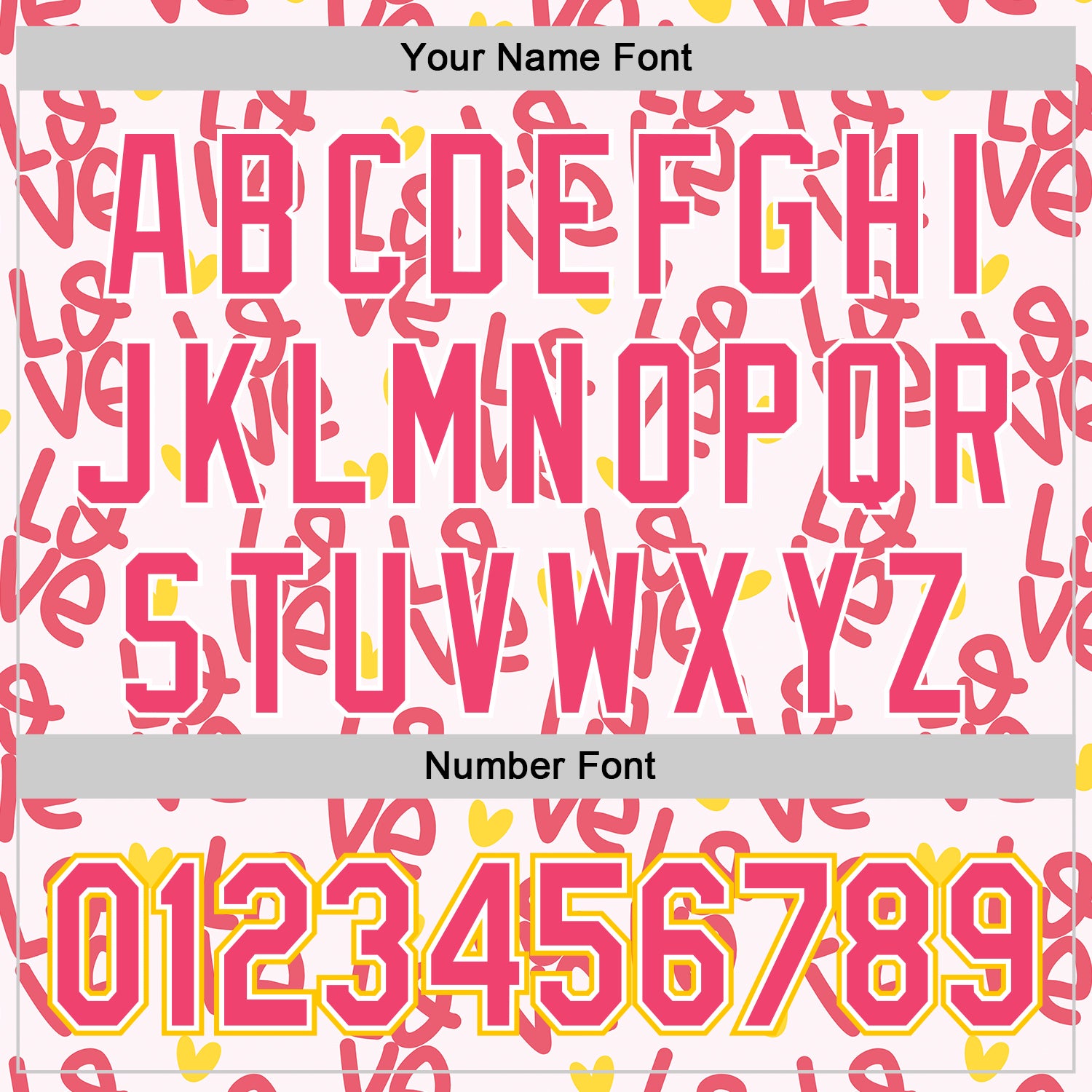 Custom Light Pink Neon Pink Yellow-White Valentine's Day Love Heart Authentic Baseball Jersey