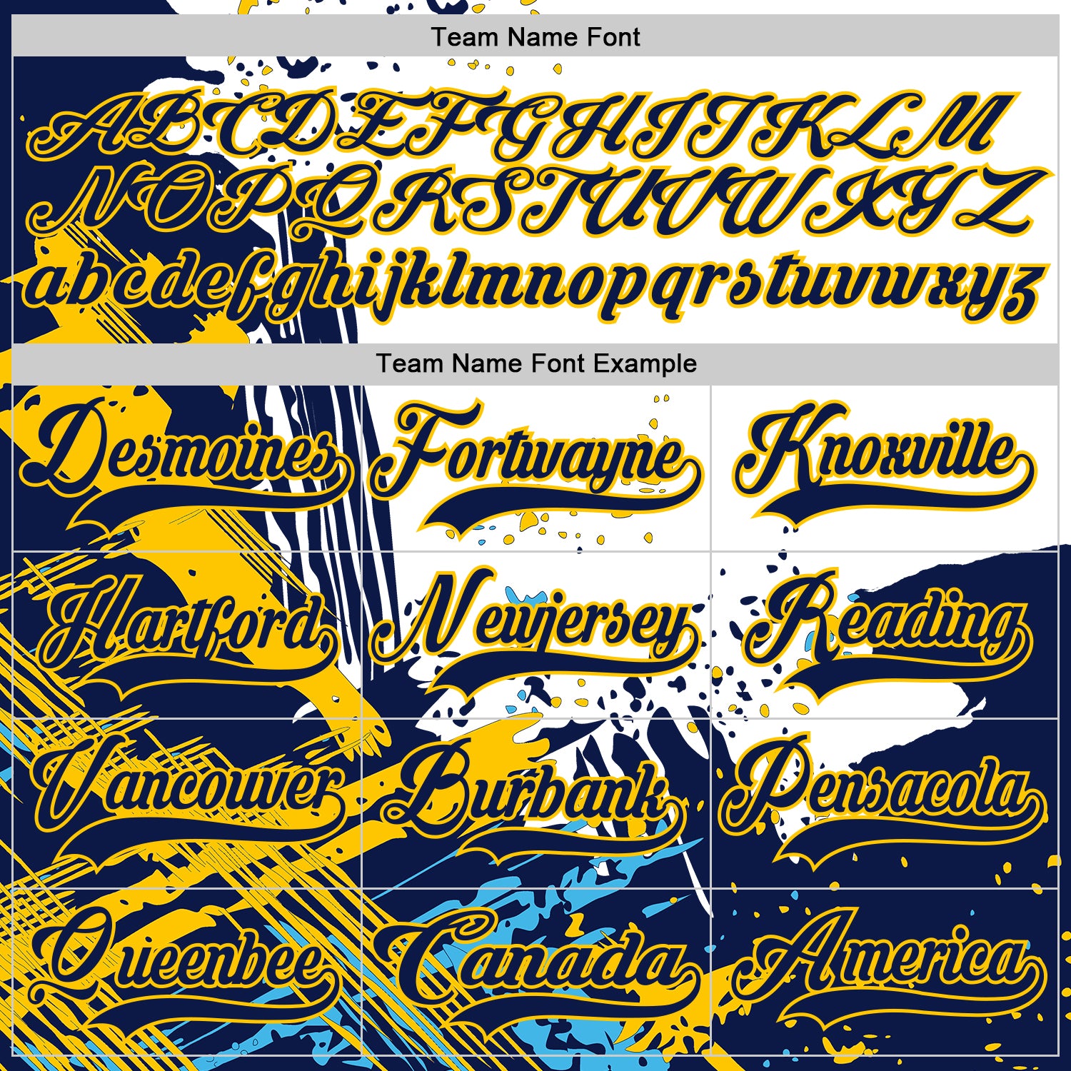 Custom White Navy-Yellow Abstract Splatter Paint Hockey Lace Neck Jersey