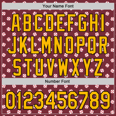 Custom Stitched Burgundy Gold-Black Baseball Game Day Washington Inspired Sports Pullover Sweatshirt Hoodie