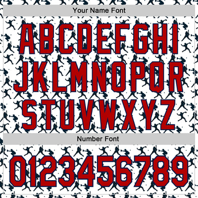 Custom Stitched White Red-Navy Baseball Game Day Houston Inspired Sports Pullover Sweatshirt Hoodie