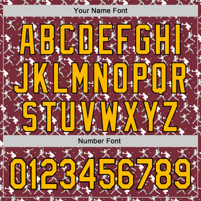 Custom Stitched Burgundy Gold Red Black-White Baseball Game Day Washington Inspired Sports Pullover Sweatshirt Hoodie