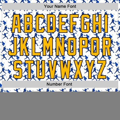 Custom Stitched White Gold Thunder Blue Red-Black Baseball Game Day Los Angeles Inspired Sports Pullover Sweatshirt Hoodie