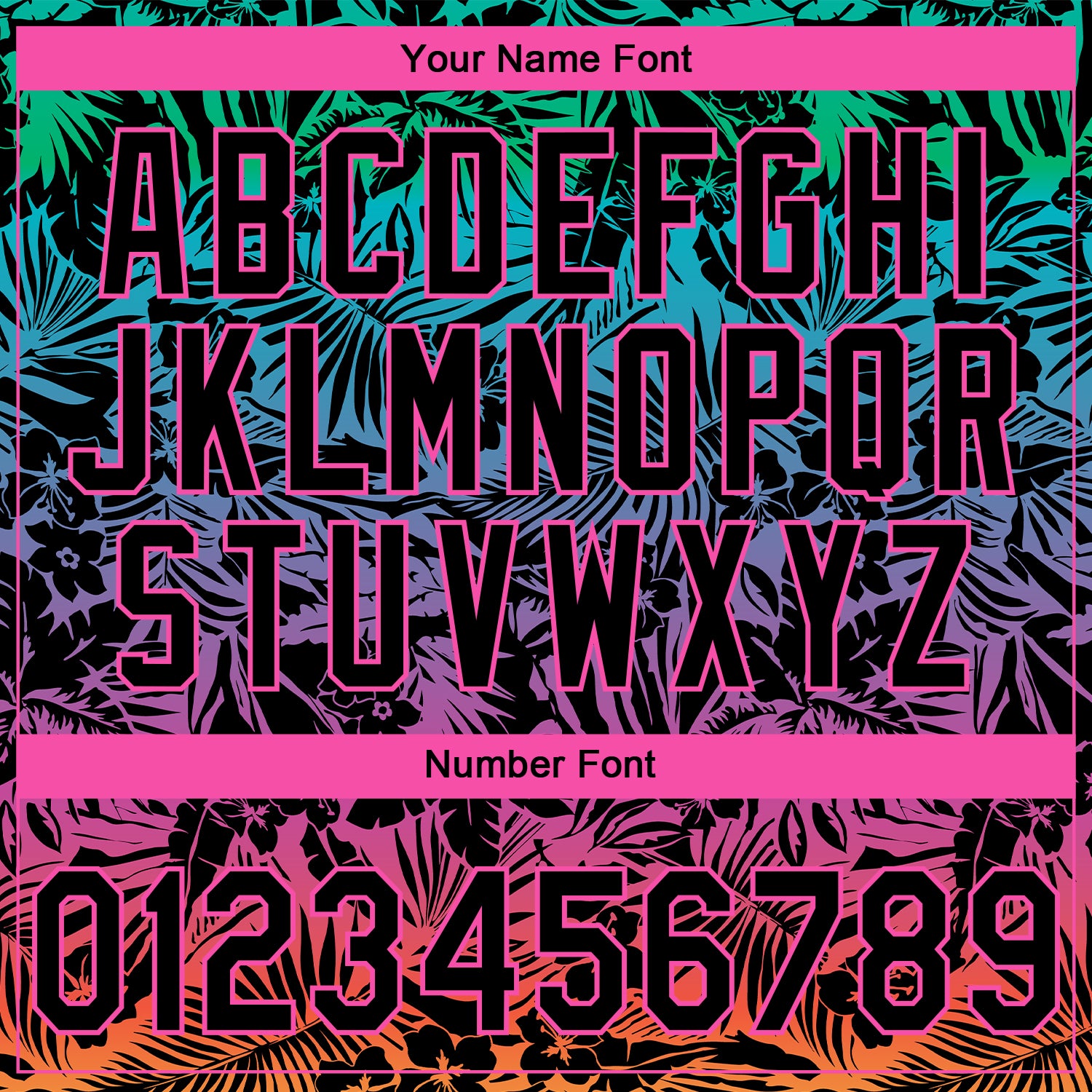 Custom Stitched Black Pink Tropical Hawaii Palm Leaves Sports Pullover Sweatshirt Hoodie