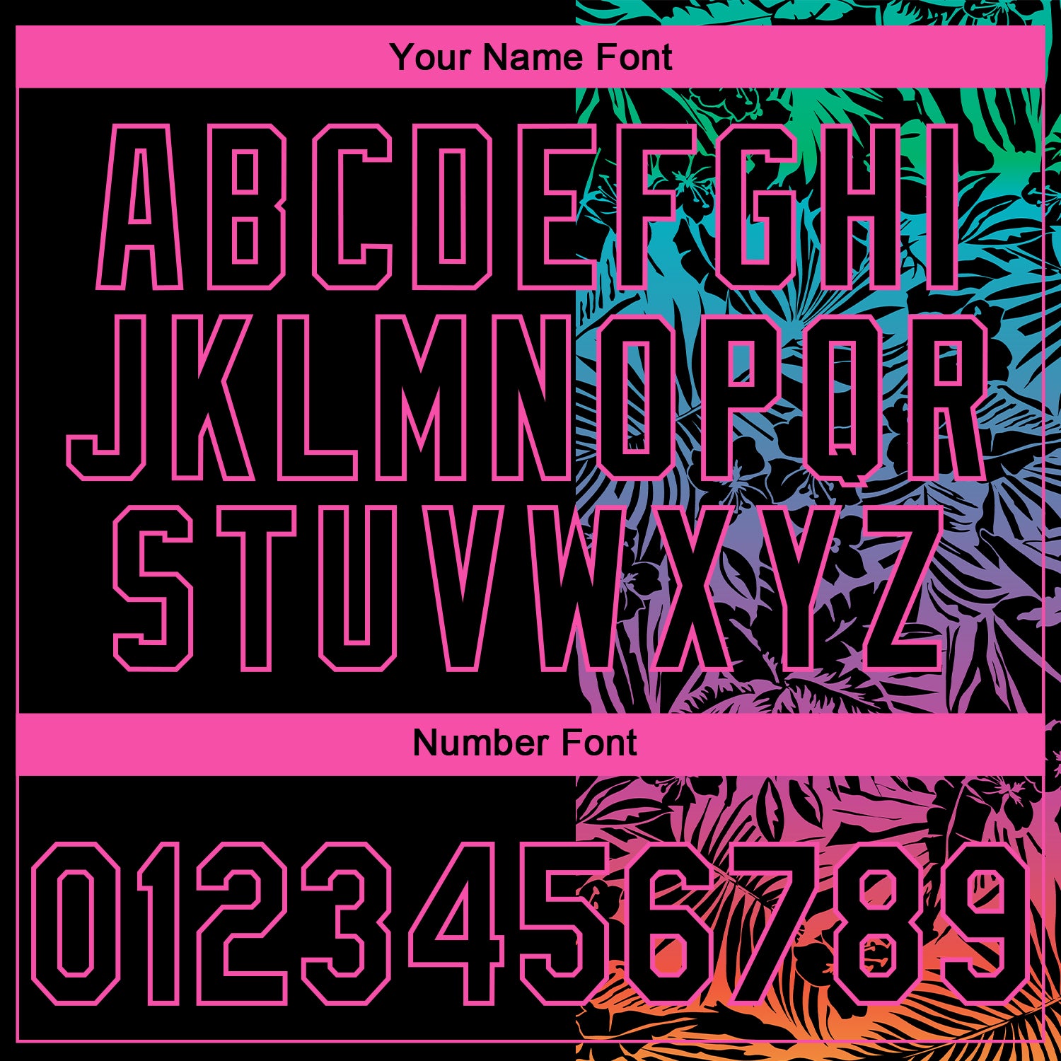 Custom Stitched Black Pink Tropical Hawaii Palm Leaves Sports Pullover Sweatshirt Hoodie