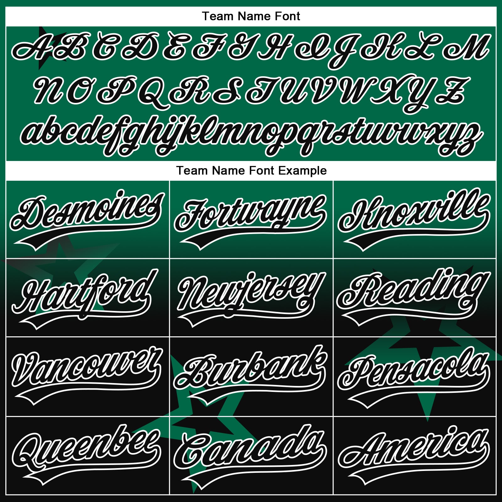 Custom Stitched Kelly Green Black-White Gradient Style Twinkle Star Sports Pullover Sweatshirt Hoodie