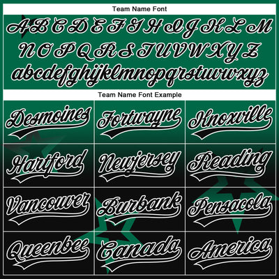 Custom Stitched Kelly Green Black-White Gradient Style Twinkle Star Sports Pullover Sweatshirt Hoodie