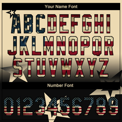 Custom Stitched Cream Vintage USA Flag-Black Gradient Style Twinkle Star Sports Pullover Sweatshirt Hoodie