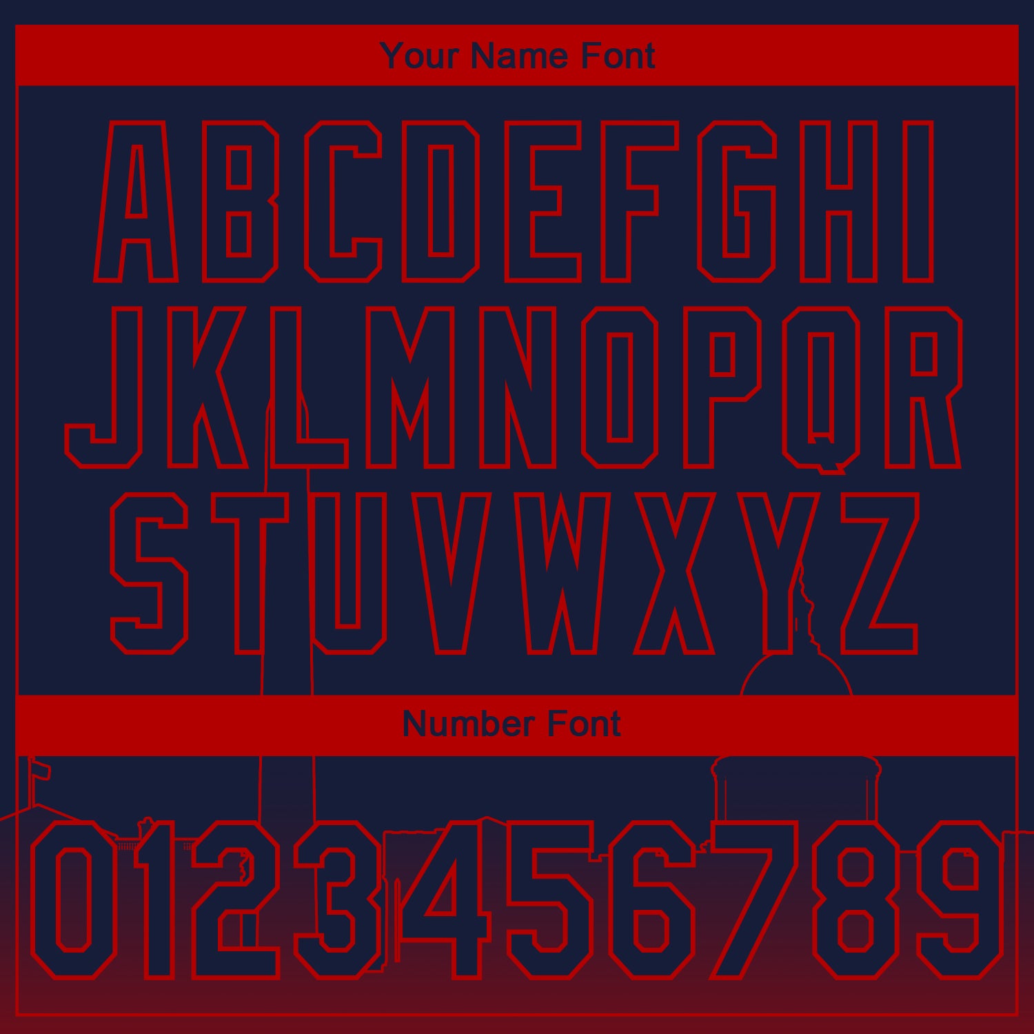 Custom Stitched Navy Red Gradient Fashion Washington City Edition Sports Pullover Sweatshirt Hoodie