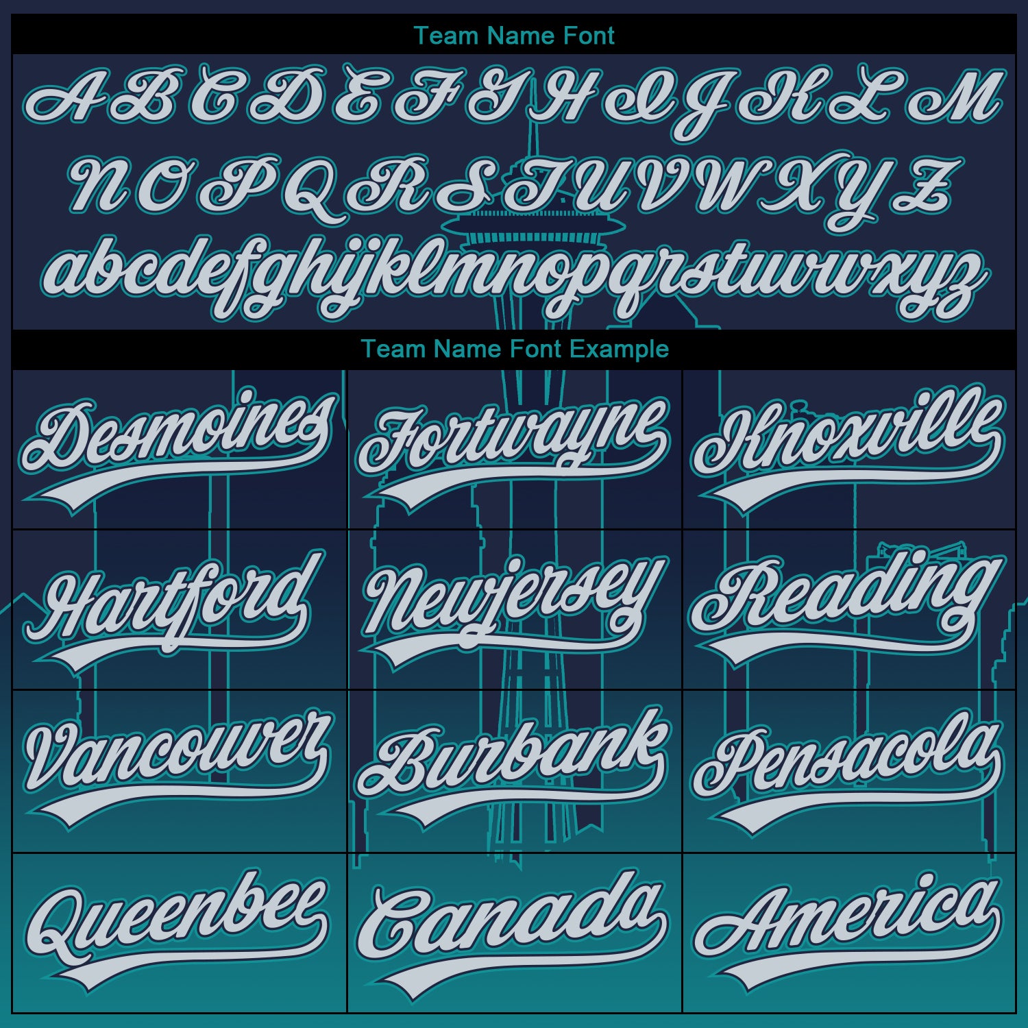 Custom Stitched Navy Gray-Teal Gradient Fashion Seattle City Edition Sports Pullover Sweatshirt Hoodie