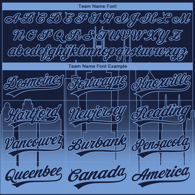 Custom Stitched Navy Light Blue Gradient Fashion Chicago City Edition Sports Pullover Sweatshirt Hoodie