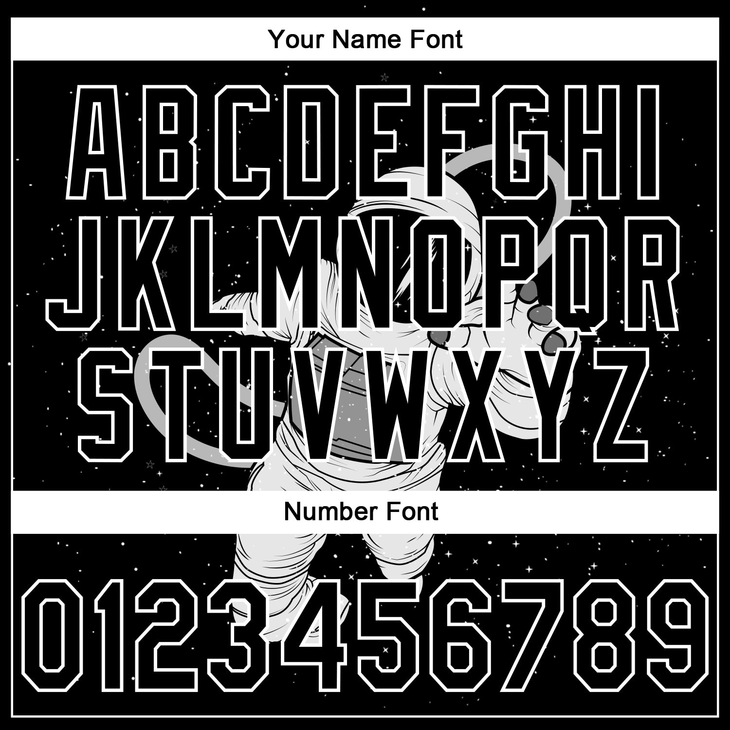 Custom Stitched Black White Astronaut Sports Pullover Sweatshirt Hoodie