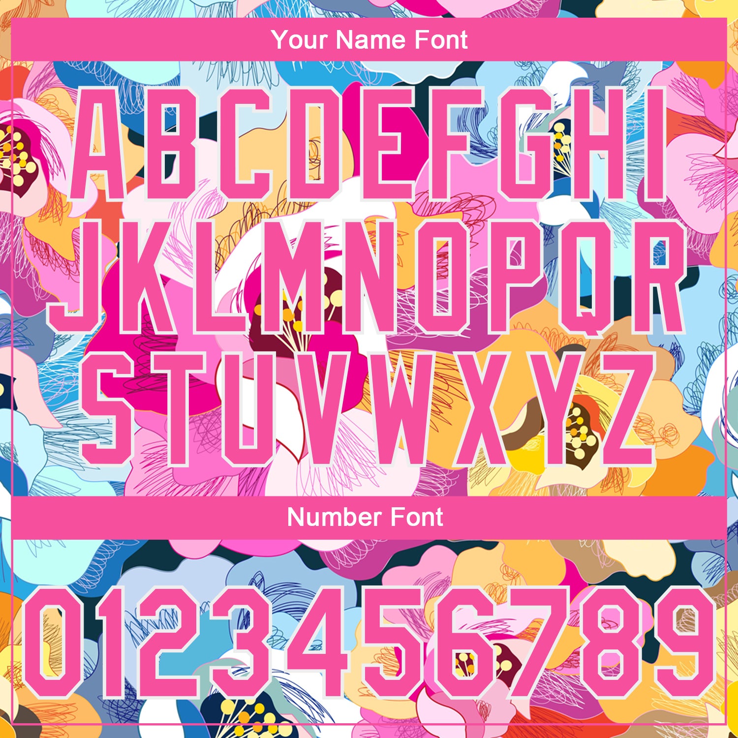 Custom Stitched Pink White Flowers Sports Pullover Sweatshirt Hoodie