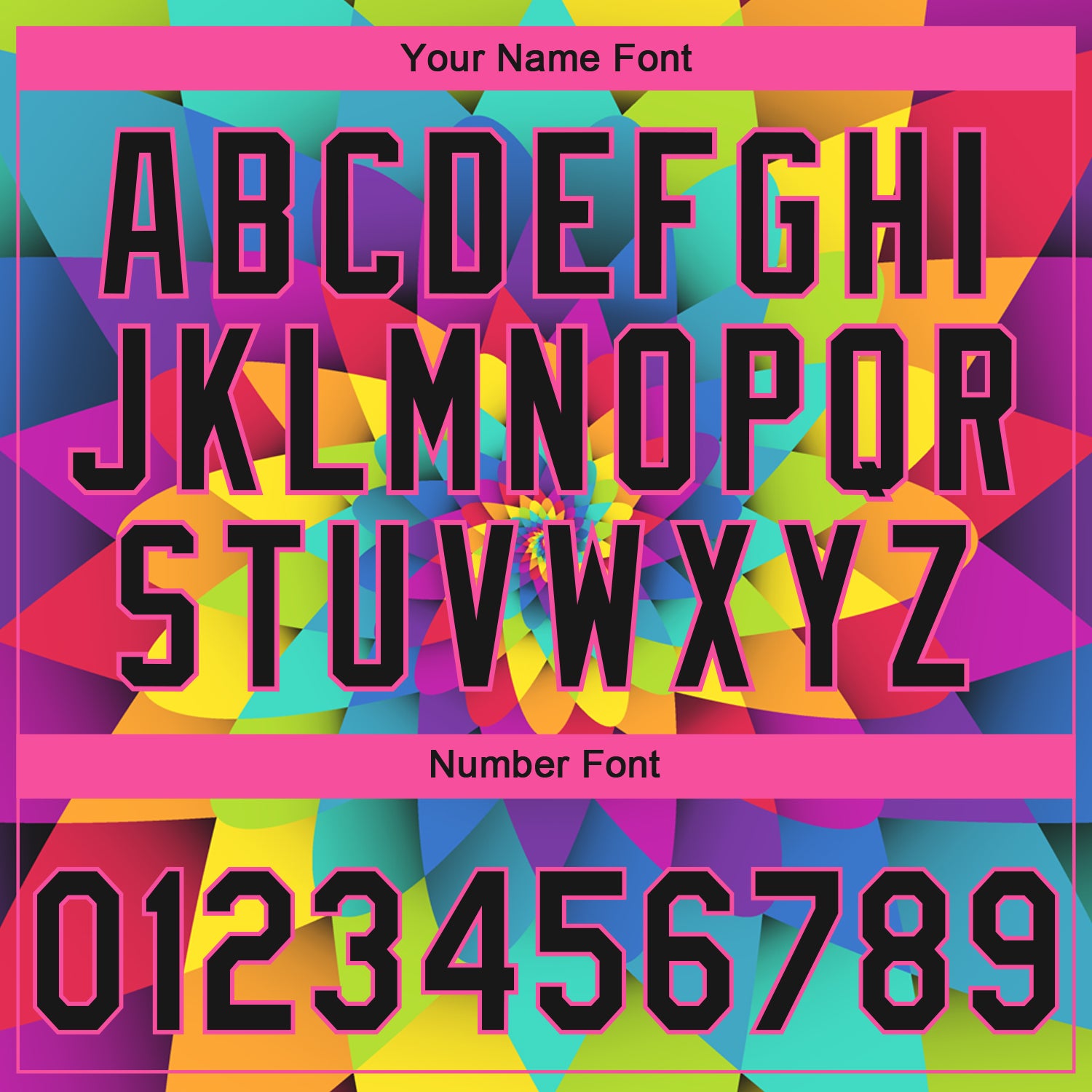 Custom Stitched Rainbow Black-Pink Abstract Sports Pullover Sweatshirt Hoodie