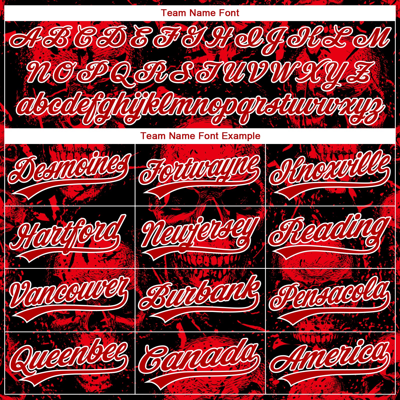 Custom Stitched Black Red-White Halloween Skulls Sports Pullover Sweatshirt Hoodie