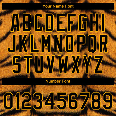 Custom Stitched Brown Black-Gold Tiger Print Sports Pullover Sweatshirt Hoodie