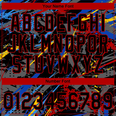 Custom Stitched Graffiti Pattern Black-Red Abstract Splatter Sports Pullover Sweatshirt Hoodie