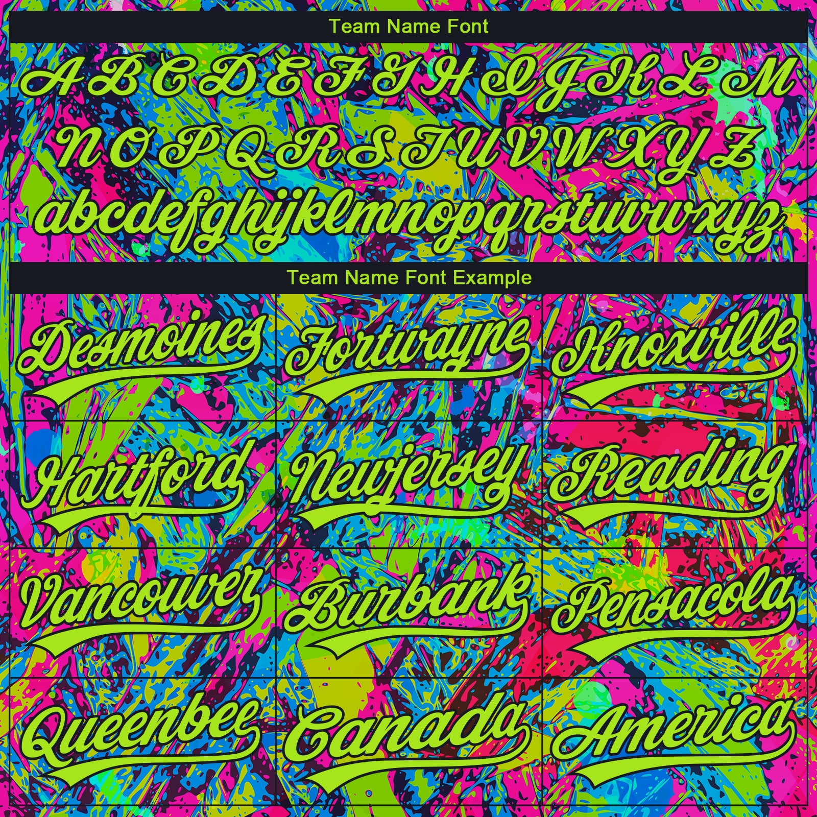 Custom Stitched Graffiti Pattern Neon Green-Black Abstract Splatter Sports Pullover Sweatshirt Hoodie