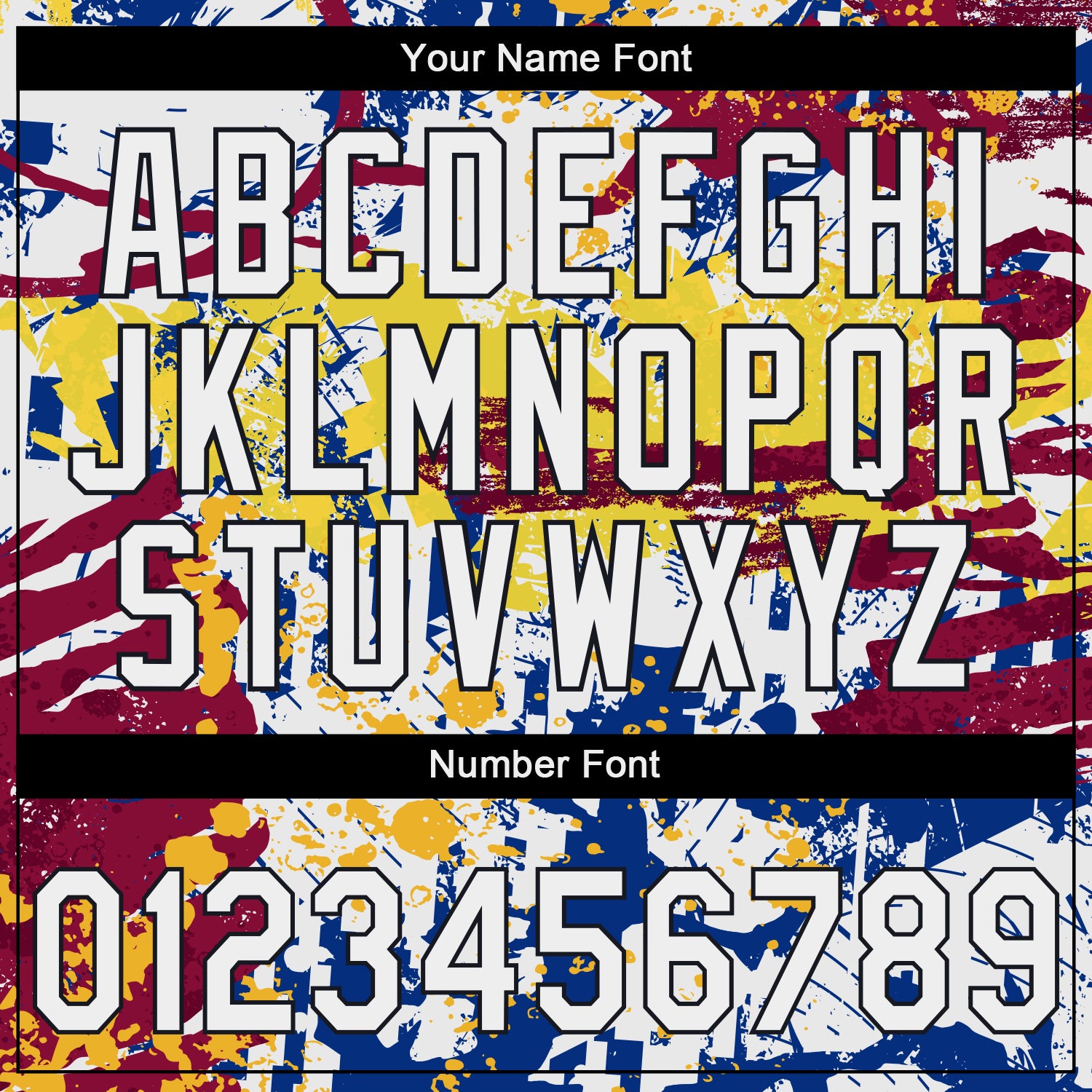 Custom Stitched Graffiti Pattern White-Black Abstract Splatter Sports Pullover Sweatshirt Hoodie