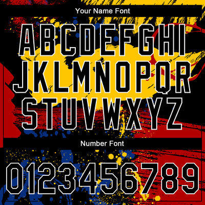 Custom Stitched Graffiti Pattern Black-White Abstract Splatter Sports Pullover Sweatshirt Hoodie