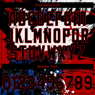 Custom Stitched Graffiti Pattern Black-Red Abstract Splatter Sports Pullover Sweatshirt Hoodie