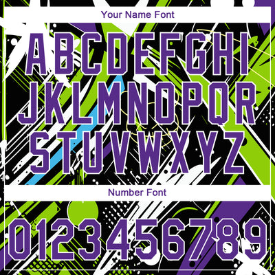 Custom Stitched Graffiti Pattern Purple-White Abstract Splatter Sports Pullover Sweatshirt Hoodie