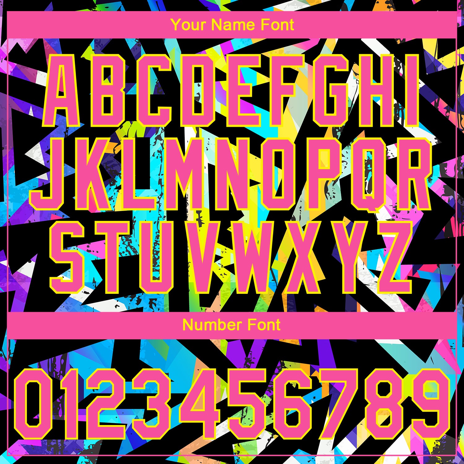 Custom Stitched Graffiti Pattern Pink-Lakes Blue Abstract Geometric Sports Pullover Sweatshirt Hoodie