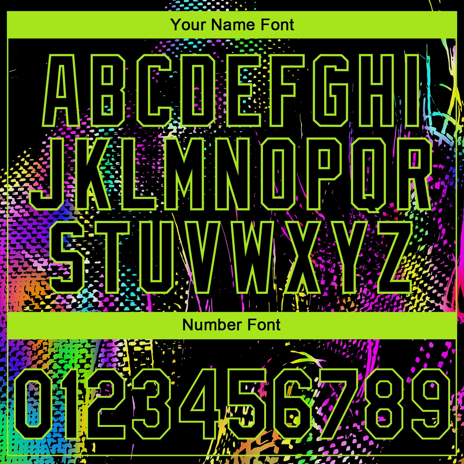 Custom Stitched Black Neon Green Abstract Neon Street Style Sports Pullover Sweatshirt Hoodie