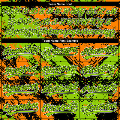 Custom Stitched Black Neon Green Bay Orange-White Abstract Splatter Sports Pullover Sweatshirt Hoodie