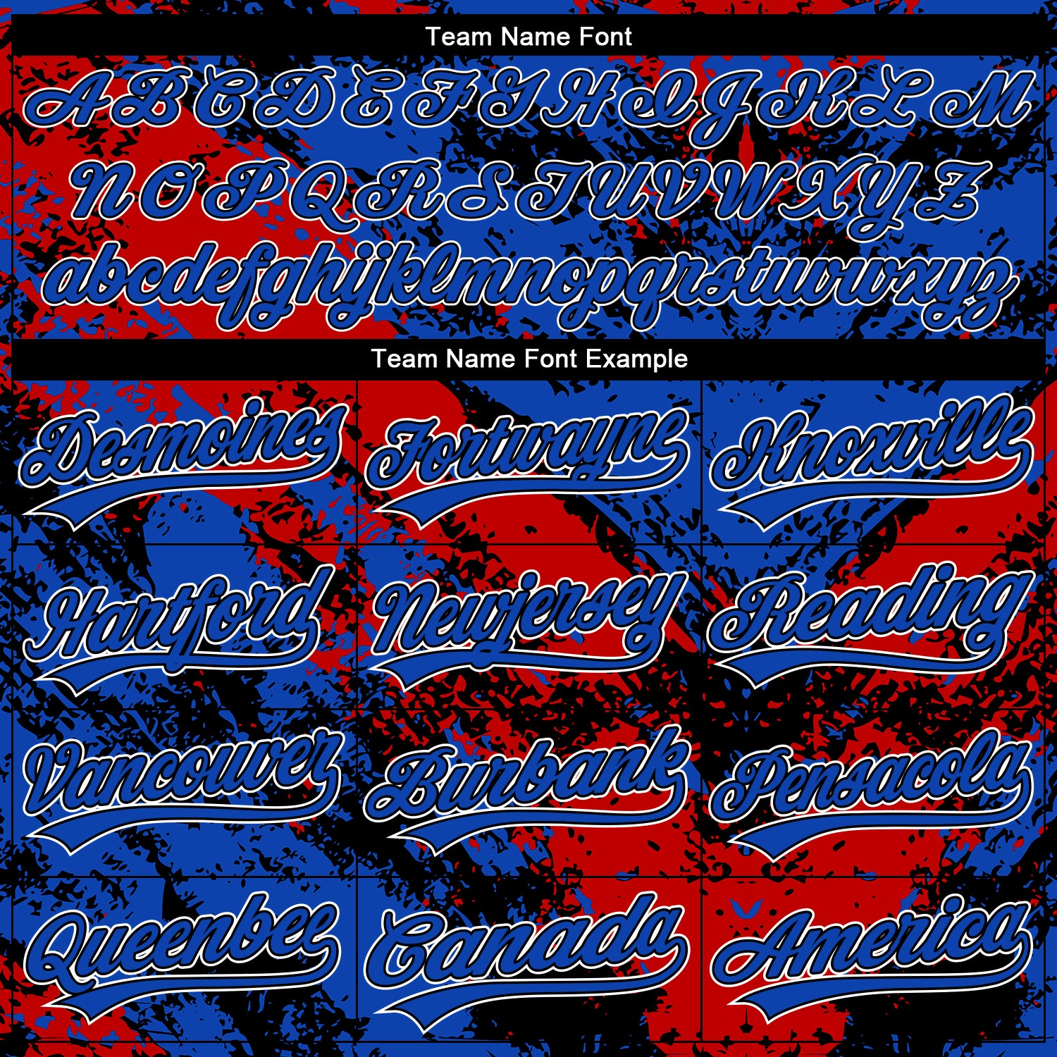 Custom Stitched Black Red Thunder Blue-White Abstract Splatter Sports Pullover Sweatshirt Hoodie