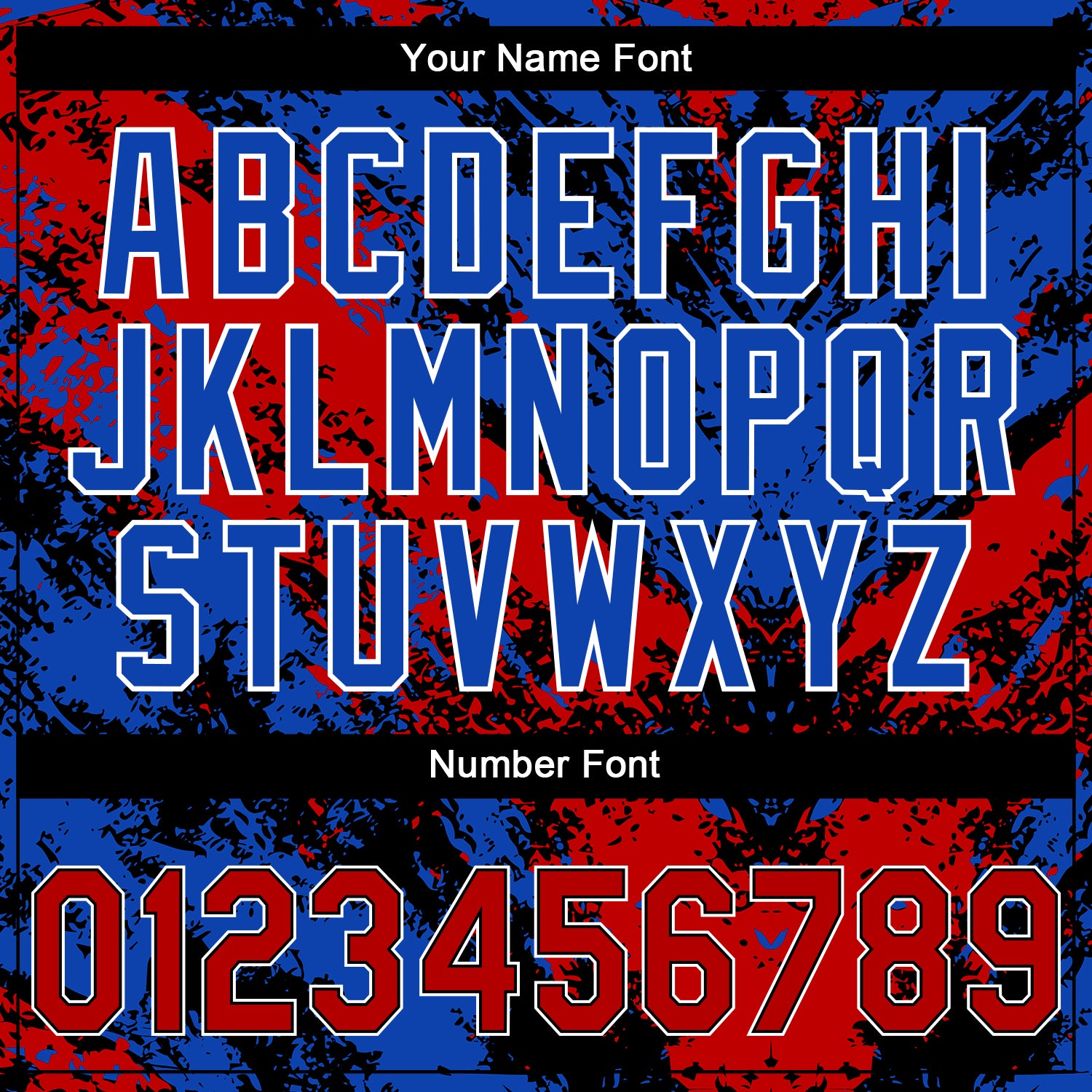 Custom Stitched Black Red Thunder Blue-White Abstract Splatter Sports Pullover Sweatshirt Hoodie