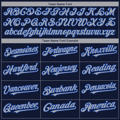 Custom Navy Gray-Thunder Blue 3D Dallas City Edition Fade Fashion Authentic Baseball Jersey