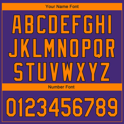 Custom Purple Bay Orange-Black 3D Phoenix City Edition Fade Fashion Authentic Baseball Jersey