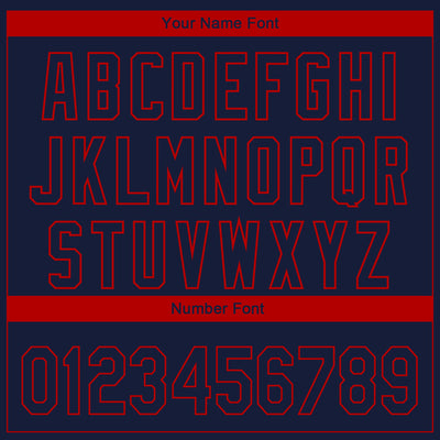 Custom Navy Navy-Red 3D Los Angeles City Edition Fade Fashion Authentic Baseball Jersey