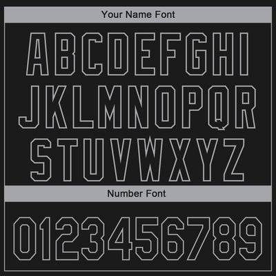 Custom Black-Gray 3D Los Angeles City Edition Fade Fashion Authentic Baseball Jersey