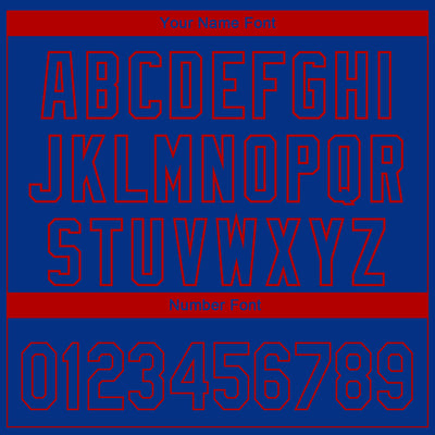 Custom Royal Red 3D Atlanta City Edition Fade Fashion Authentic Baseball Jersey