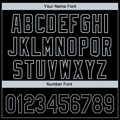 Custom Black Silver 3D Oakland City Edition Fade Fashion Authentic Baseball Jersey