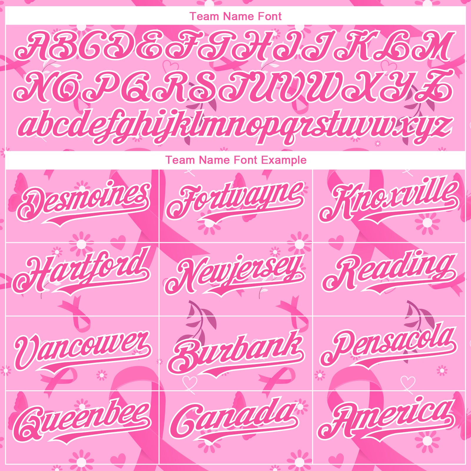 Custom Pink White 3D Pink Ribbon Breast Cancer Awareness Month Women Health Care Support Authentic Baseball Jersey