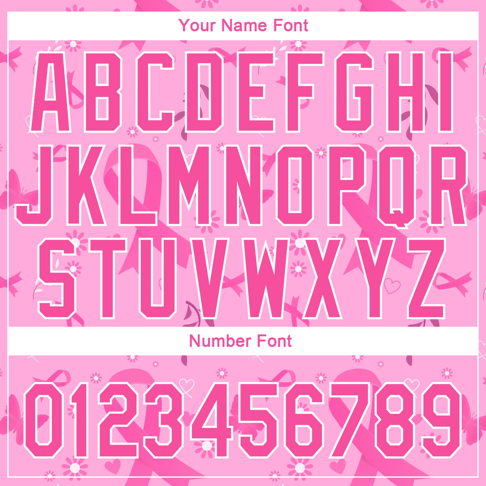 Custom Pink White 3D Pink Ribbon Breast Cancer Awareness Month Women Health Care Support Authentic Baseball Jersey