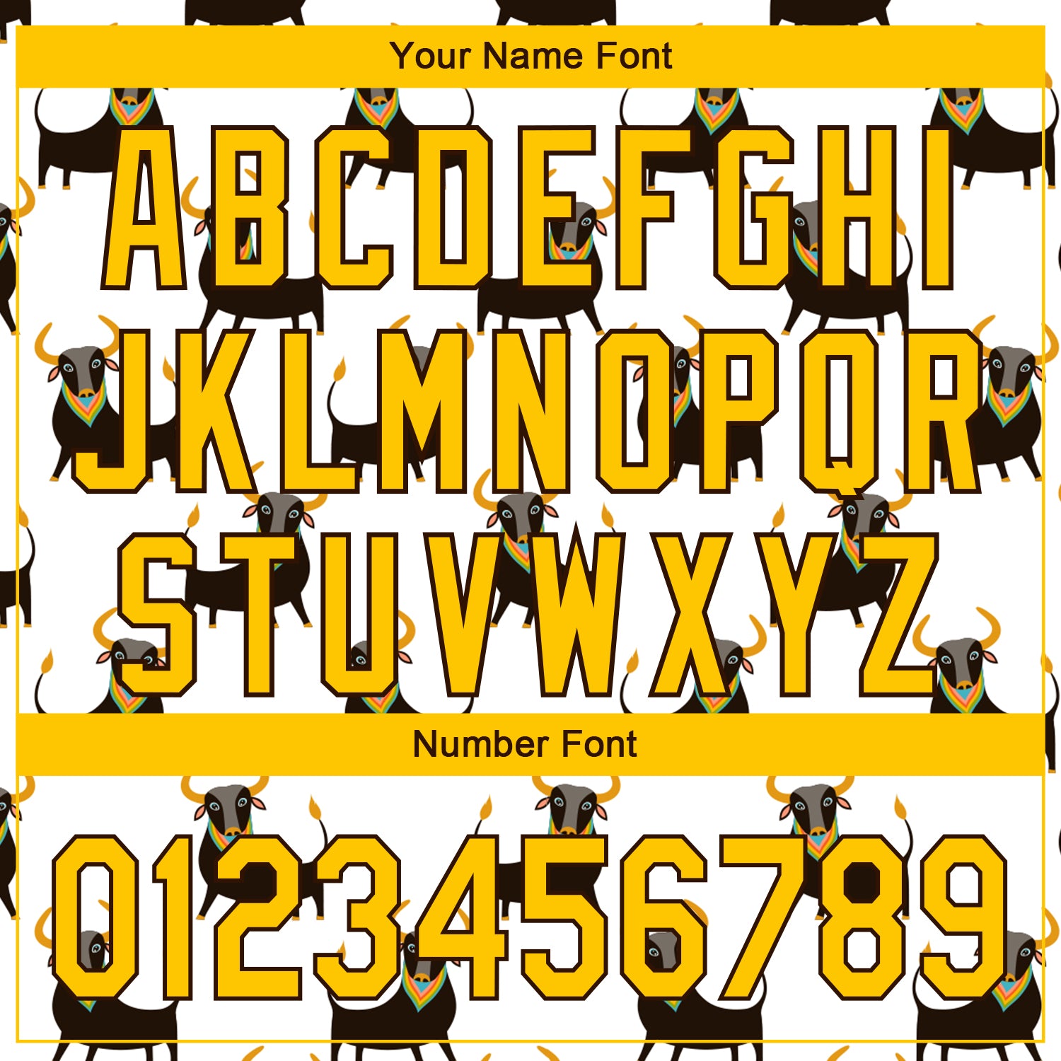 Custom White Yellow-Brown 3D Pattern Design Ox Authentic Baseball Jersey