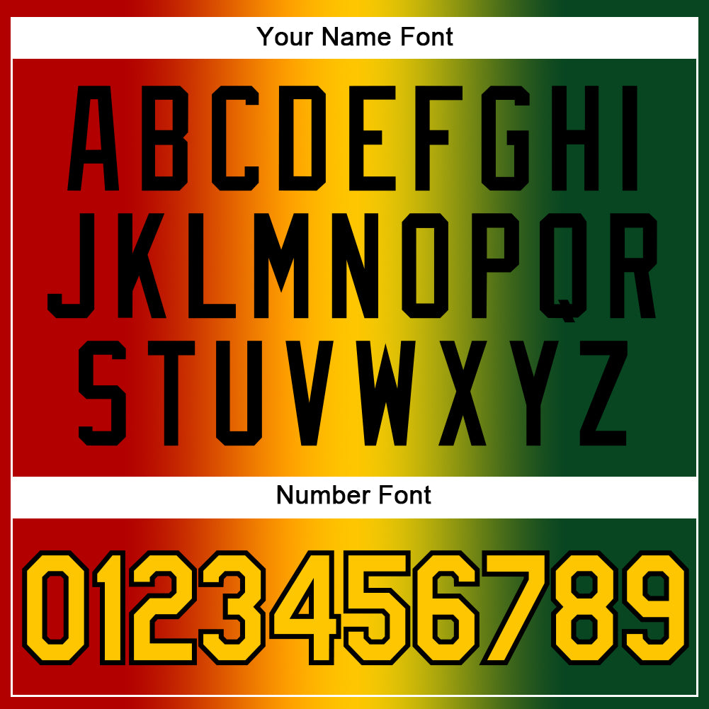 Custom Stitched Green Yellow Red-Black 3D Pattern Design Gradient Fashion Black History Month Sports Pullover Sweatshirt Hoodie