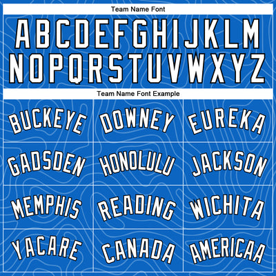 Custom Blue Black-White Rounded Zigzag Lines Authentic City Edition Basketball Jersey