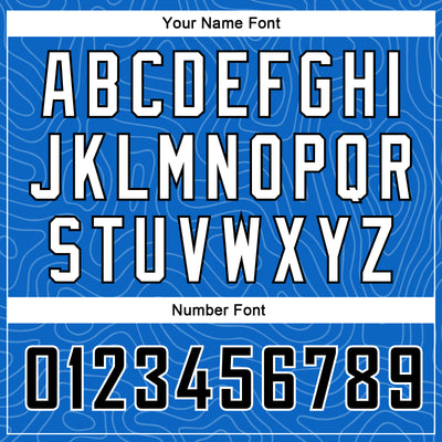 Custom Blue Black-White Rounded Zigzag Lines Authentic City Edition Basketball Jersey