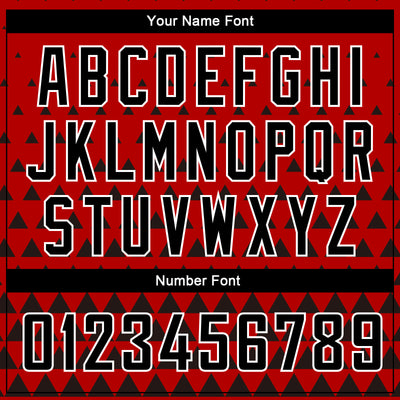 Custom Red Black-White Triangle Shapes Authentic City Edition Basketball Jersey