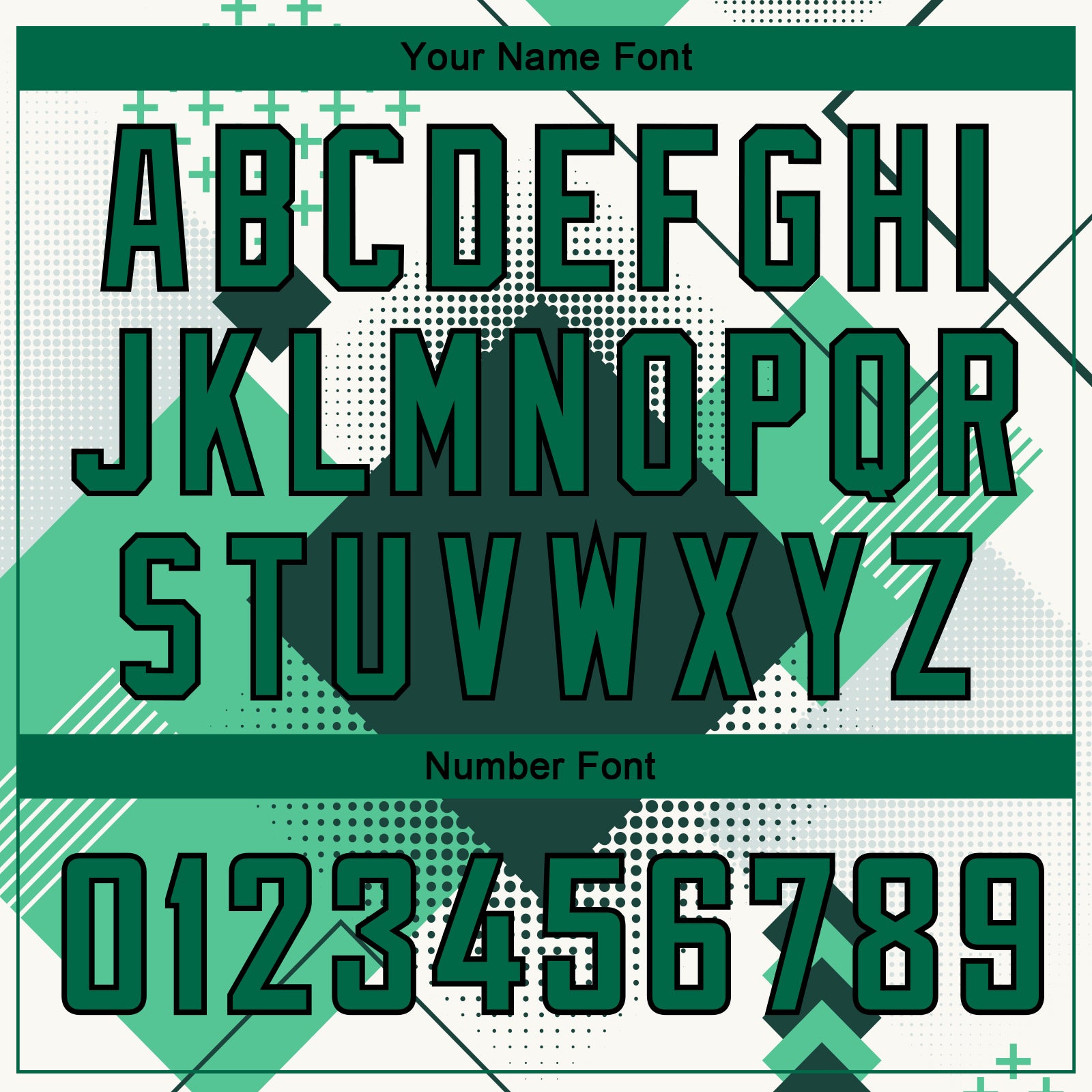 Custom White Kelly Green-Black 3D Pattern Design Geometric Shapes Authentic City Edition Basketball Jersey