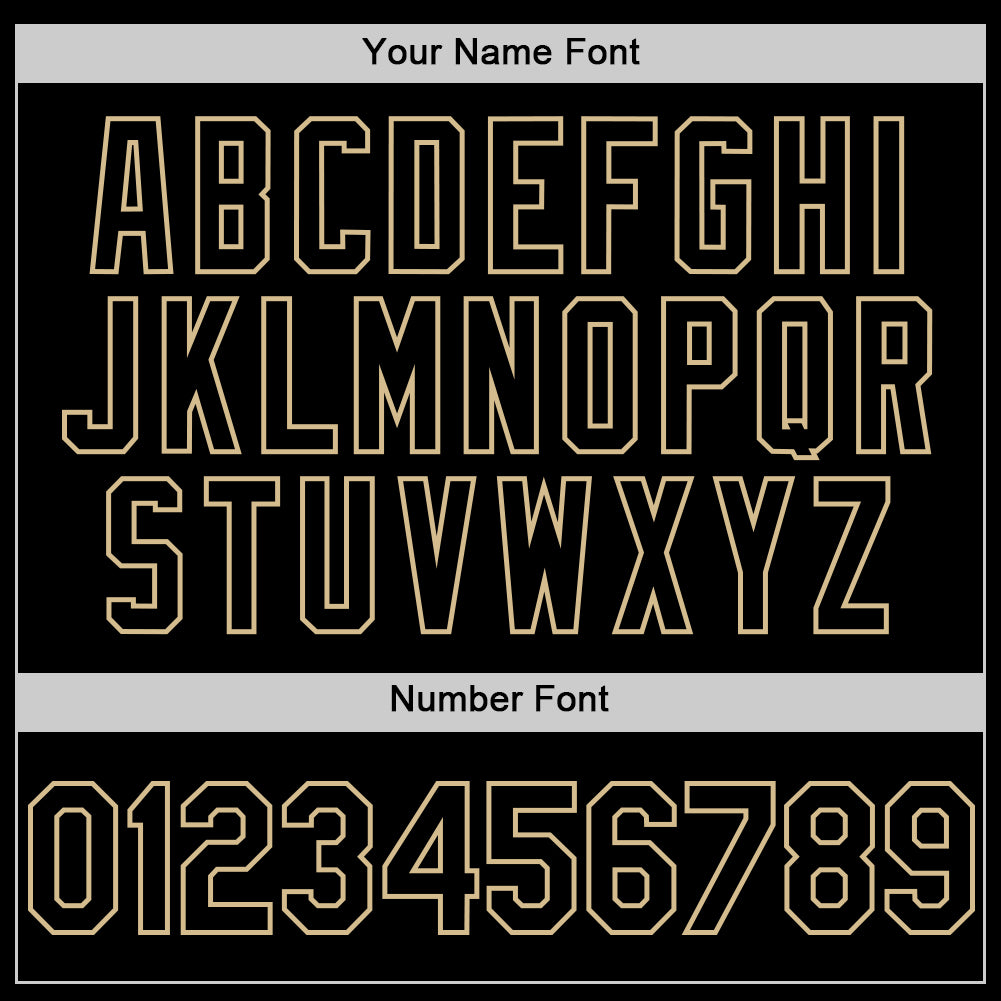 Custom Black Vegas Gold Line Authentic Baseball Jersey