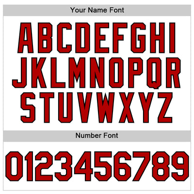 Custom White Red-Black Line Authentic Baseball Jersey