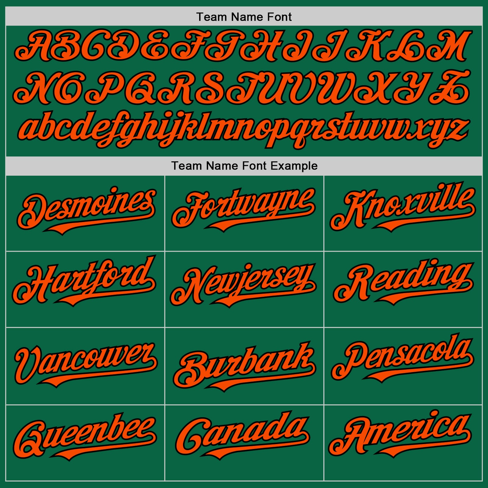 Custom Kelly Green Orange-Black Line Authentic Baseball Jersey