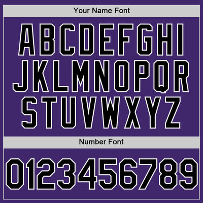 Custom Purple Black-White Line Authentic Baseball Jersey