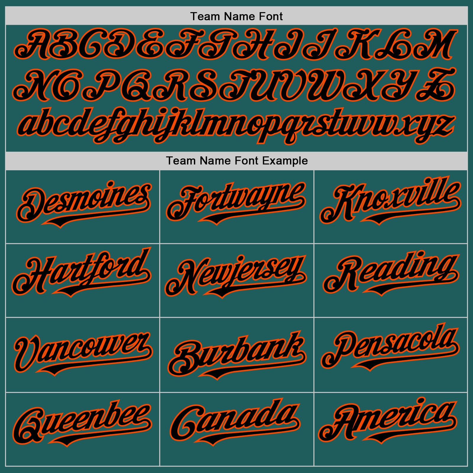 Custom Teal Black-Orange Line Authentic Baseball Jersey