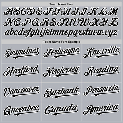 Custom Gray Black-White Line Authentic Baseball Jersey